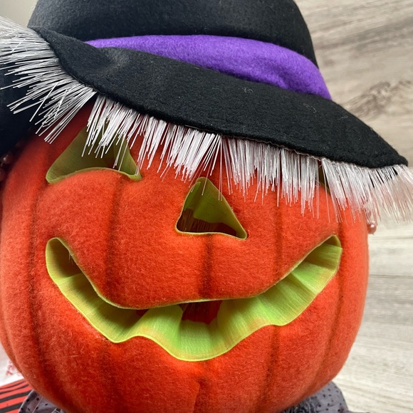 Russ Happy Howlers Halloween - Vintage Fiber Optic, Sound, Jack O Lantern Clown - Picture 6 of 14